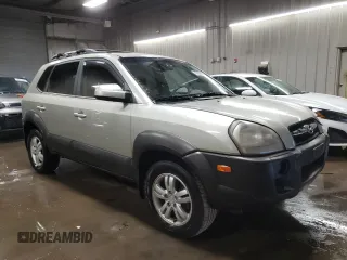 2007 Hyundai Tucson SE with VIN KM8JN12D77U589932, listed as a Copart auction lot 76968704 with 76,996 mi miles and Salvage Title. Bid and sale history available at carsss.com. Image 4.