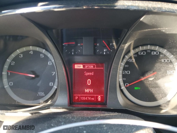 2016 GMC Terrain SLT with VIN 2GKALPEK6G6321030, listed as a Copart auction lot 89150295 with 106,474 mi miles and Salvage Title. Bid and sale history available at carsss.com. Image 9.