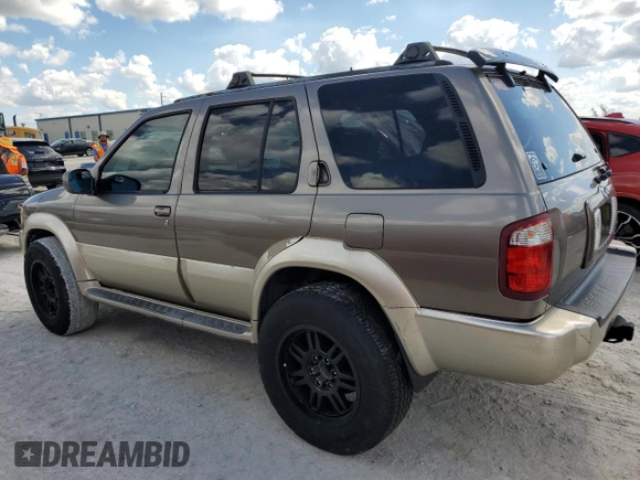 2001 Infiniti QX4 z VIN JNRDR09X61W204050, wystawiony jako Copart lot #78048074 z przebiegiem Nie podano mil oraz Szkody całkowita. Historia ofert i sprzedaży dostępna na DreamBid. Obrazek 2.