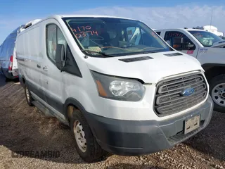 2015 Ford Transit Cargo with VIN 1FTNE1YMXFKB19773, listed as a IAAI auction lot 41700374 with 501,881 mi miles. Bid and sale history available at carsss.com. Image 1.