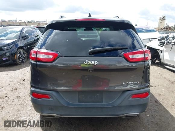 2016 Jeep Cherokee Limited with VIN 1C4PJLDS8GW233799, listed as a IAAI auction lot 41734376 with 114,187 mi miles. Bid and sale history available at carsss.com. Image 17.