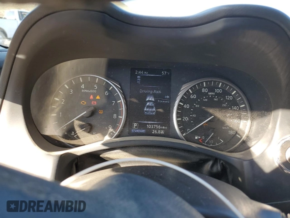 2019 Infiniti Q50 Luxe with VIN JN1EV7AP8KM514379, listed as a Copart auction lot 46948985 with 103,756 mi miles and Salvage title. Bid and sale history available at DreamBid. Image 9.