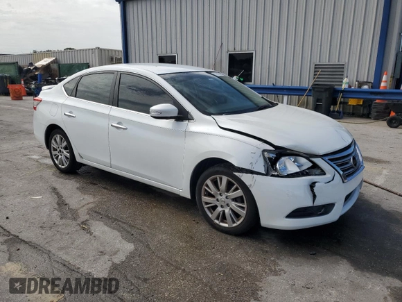 2014 Nissan Sentra SV with VIN 3N1AB7AP6EY255027, listed as a Copart auction lot 62513685 with 131,431 mi miles and Salvage title. Bid and sale history available at DreamBid. Image 4.