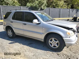 2001 Mercedes-Benz M-Class with VIN 4JGAB54E81A274037, listed as a Copart auction lot 76555544 with 202,446 mi miles and Salvage Title. Bid and sale history available at carsss.com. Image 4.