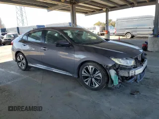 2017 Honda Civic Sedan EX-T with VIN 2HGFC1F34HH648975, listed as a Copart auction lot 47972315 with 169,999 mi miles and Salvage Title. Bid and sale history available at carsss.com. Image 4.