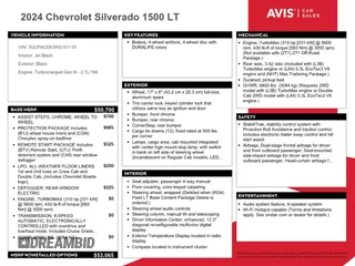 2024 Chevrolet Silverado 1500 LT with VIN 3GCPACEK3RG151110, listed as a Copart auction lot 41626875 with Not Provided miles and Non Repairable. Bid and sale history available at DreamBid. Image 12.
