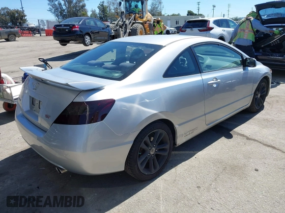 2008 Honda Civic Cpe Si with VIN 2HGFG21578H704670, listed as a IAAI auction lot 41858703 with 152,193 mi miles. Bid and sale history available at carsss.com. Image 4.