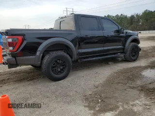 2021 Ford F-150 Raptor with VIN 1FTFW1RG9MFC19427, listed as a Copart auction lot 47066265 with 35,943 mi miles and Salvage Title. Bid and sale history available at carsss.com. Image 3.