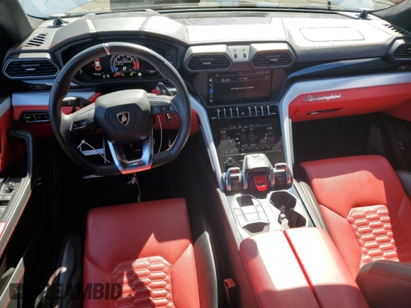 2019 Lamborghini Urus z VIN ZPBUA1ZL2KLA04482, wystawiony jako Copart lot #50124345 z przebiegiem 15 051 mil mil oraz Szkody całkowita. Historia ofert i sprzedaży dostępna na DreamBid. Obrazek 8.