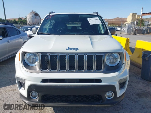 2020 Jeep Renegade Limited with VIN ZACNJBD14LPL93837, listed as a IAAI auction lot 42432713 with 60,650 mi miles and . Bid and sale history available at DreamBid. Image 12.