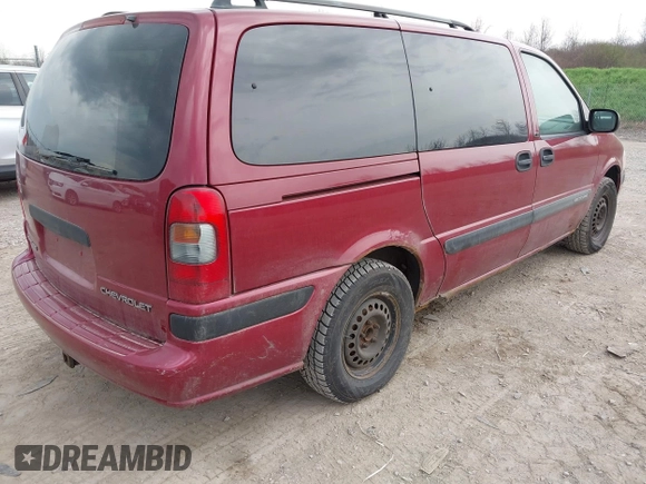 2004 Chevrolet Venture LS z VIN 1GNDX03E34D168452, wystawiony jako IAAI lot #42127298 z przebiegiem 142 827 mil mil oraz . Historia ofert i sprzedaży dostępna na DreamBid. Obrazek 4.