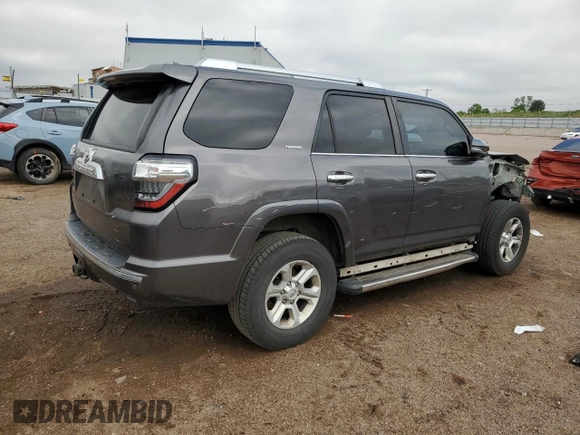 2015 Toyota 4Runner Limited with VIN JTEBU5JR5F5262482, listed as a Copart auction lot 57682185 with 181,877 mi miles and Salvage title. Bid and sale history available at DreamBid. Image 3.