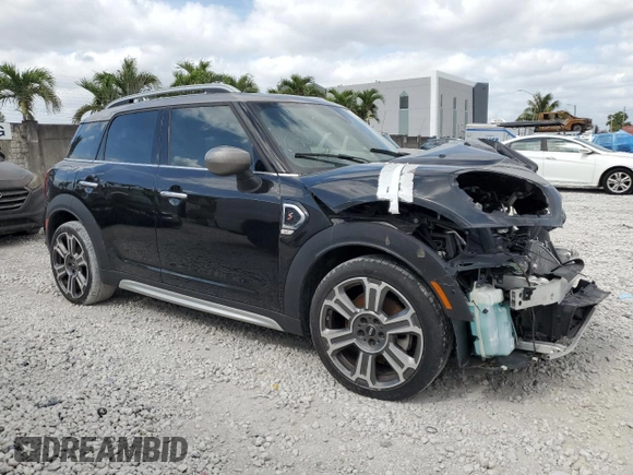 2022 MINI Countryman Cooper S with VIN WMZ53BR07N3P17772, listed as a Copart auction lot 53983525 with Not provided miles and Salvage title. Bid and sale history available at DreamBid. Image 4.