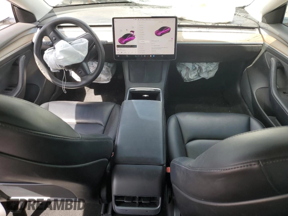 2021 Tesla Model 3 Standard Range Plus with VIN 5YJ3E1EA5MF100477, listed as a Copart auction lot 51516425 with 41,484 mi miles and Salvage Title. Bid and sale history available at carsss.com. Image 8.