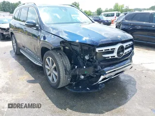 2022 Mercedes-Benz GLS 450 with VIN 4JGFF5KE7NA658975, listed as a IAAI auction lot 42439664 with 52,431 mi miles and . Bid and sale history available at DreamBid. Image 6.