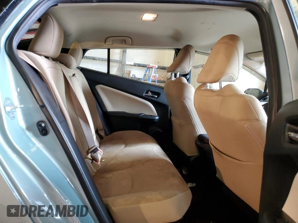 2021 Toyota Prius LE with VIN JTDL9MFU4M3029624, listed as a Copart auction lot 63574795 with 36,209 mi miles and Non repairable. Bid and sale history available at DreamBid. Image 10.