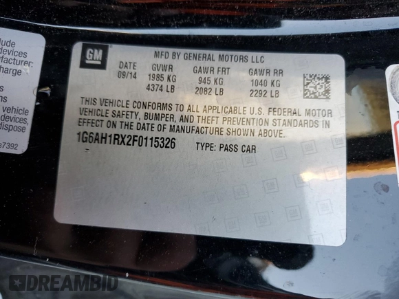2015 Cadillac ATS Luxury AWD z VIN 1G6AH1RX2F0115326, wystawiony jako Copart lot #84489304 z przebiegiem 98 875 mil mil oraz Szkoda całkowita • Salvage title. Historia ofert i sprzedaży dostępna na DreamBid. Obrazek 12.