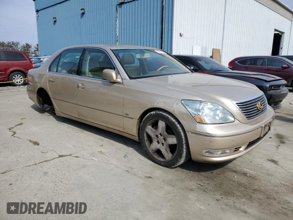 2004 Lexus LS 430 with VIN JTHBN36F140162697, listed as a Copart auction lot 47810895 with 304,336 mi miles and Clean Title. Bid and sale history available at DreamBid. Image 4.