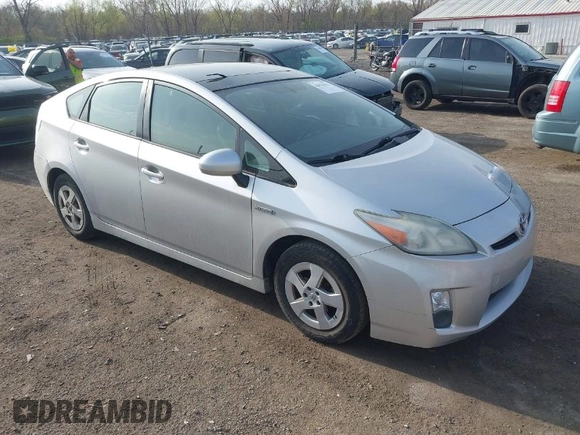 2010 Toyota Prius II with VIN JTDKN3DU2A0177269, listed as a IAAI auction lot 42054352 with 158,613 mi miles. Bid and sale history available at carsss.com. Image 1.