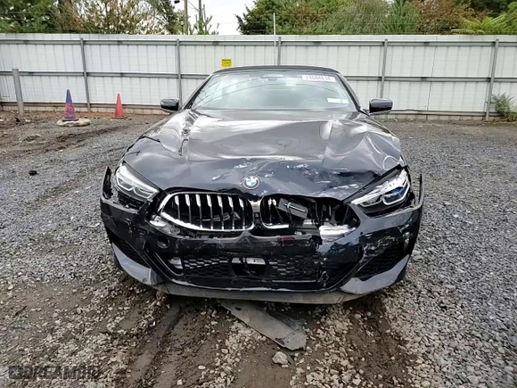 2019 BMW 8 Series M850i xDrive with VIN WBAFY4C58KBX39395, listed as a Copart auction lot 74088834 with 27,413 mi miles and Salvage Title. Bid and sale history available at carsss.com. Image 11.