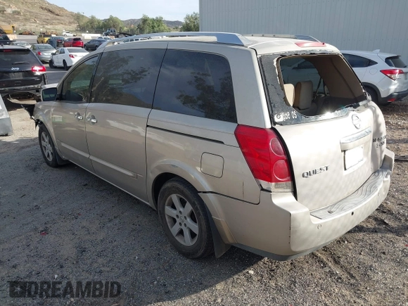 2007 Nissan Quest S with VIN 5N1BV28U17N115387, listed as a IAAI auction lot 41686151 with 234,411 mi miles. Bid and sale history available at carsss.com. Image 3.