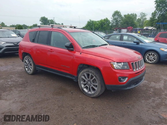 2017 Jeep Compass Sport with VIN 1C4NJCBA8HD166880, listed as a IAAI auction lot 42593173 with 110,397 mi miles and . Bid and sale history available at DreamBid. Image 1.