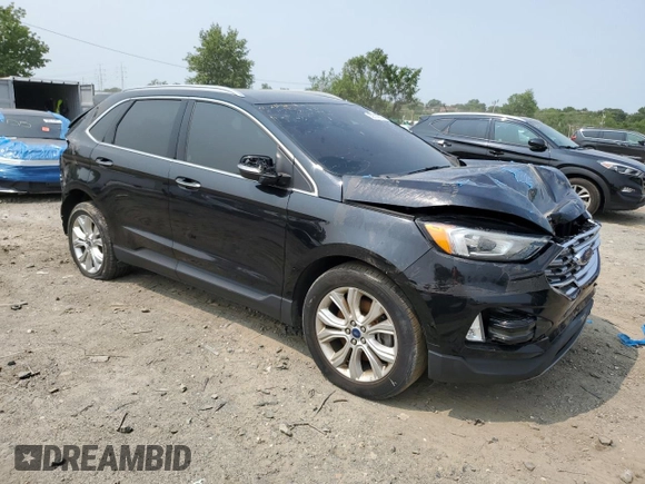 2020 Ford Edge Titanium z VIN 2FMPK4K97LBA56544, wystawiony jako Copart lot #59314005 z przebiegiem 84 861 mil mil oraz Czysty tytuł • Clean title. Historia ofert i sprzedaży dostępna na DreamBid. Obrazek 4.