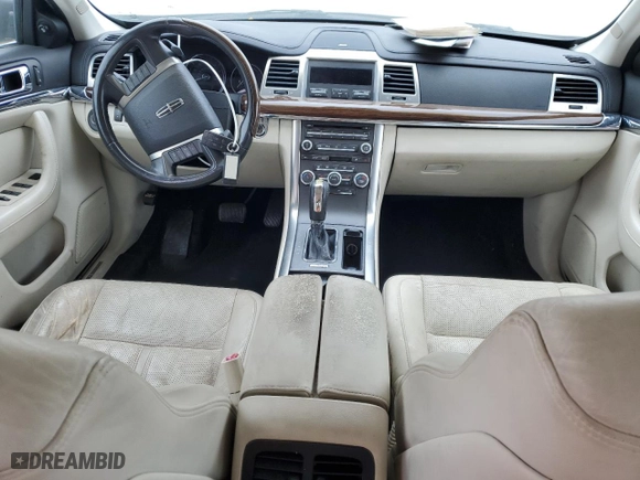 2010 Lincoln MKS with VIN 1LNHL9DR6AG609153, listed as a Copart auction lot 43089225 with 0 mi miles and Salvage Title. Bid and sale history available at carsss.com. Image 8.