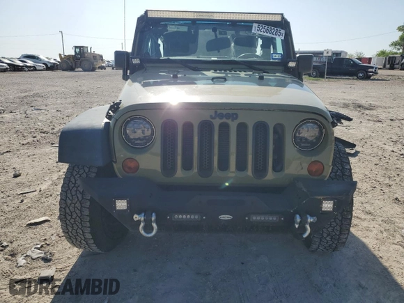 2013 Jeep Wrangler Sport with VIN 1C4AJWAG3DL649487, listed as a Copart auction lot 52568285 with 106,644 mi miles and Salvage title. Bid and sale history available at DreamBid. Image 5.
