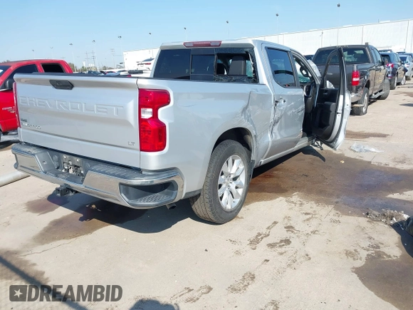 2020 Chevrolet Silverado 1500 LT with VIN 3GCPWCED3LG218797, listed as a IAAI auction lot 41631845 with 41,555 mi miles. Bid and sale history available at carsss.com. Image 4.
