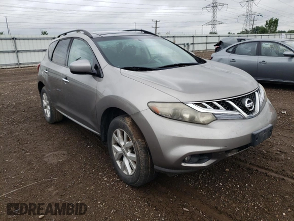 2011 Nissan Murano SV with VIN JN8AZ1MW7BW166664, listed as a Copart auction lot 64945954 with 0 mi miles and Salvage Title. Bid and sale history available at carsss.com. Image 4.