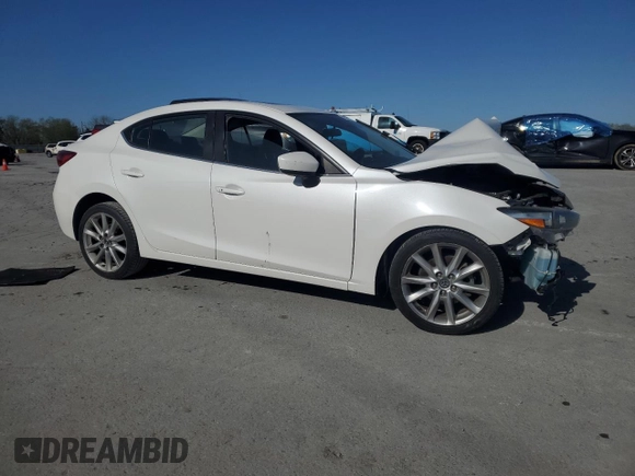 2017 Mazda 3 Grand Touring with VIN JM1BN1W32H1143992, listed as a Copart auction lot 52339895 with Not Provided miles and Salvage Title. Bid and sale history available at DreamBid. Image 4.