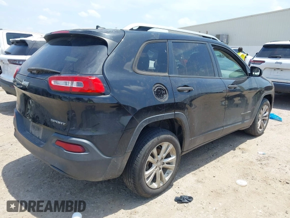 2015 Jeep Cherokee Sport z VIN 1C4PJLAB6FW608026, wystawiony jako IAAI lot #42282284 z przebiegiem Nie podano mil oraz . Historia ofert i sprzedaży dostępna na DreamBid. Obrazek 4.