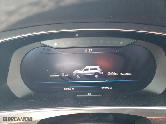 2018 Volkswagen Tiguan SEL Premium with VIN 3VV5B7AX5JM026002, listed as a Copart auction lot 46036485 with 99,492 mi miles and Salvage Title. Bid and sale history available at carsss.com. Image 9.