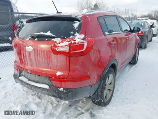 2013 Kia Sportage LX with VIN KNDPB3A25D7402457, listed as a IAAI auction lot 41581085 with 155491 miles. Bid and sale history available at carsss.com. Image 4.