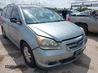 2005 Honda Odyssey EX-L with VIN 5FNRL38735B118506, listed as a IAAI auction lot 42101540 with 159,688 mi miles. Bid and sale history available at carsss.com. Image 1.
