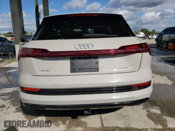 2021 Audi e-tron Premium Plus with VIN WA1LAAGE9MB004943, listed as a Copart auction lot 39321443 with 16,050 mi miles. Bid and sale history available at carsss.com. Image 6.
