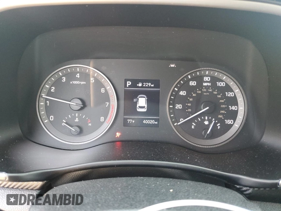 2020 Hyundai Tucson SEL with VIN KM8J3CAL7LU110607, listed as a Copart auction lot 54357025 with 40,020 mi miles and Salvage title. Bid and sale history available at DreamBid. Image 9.