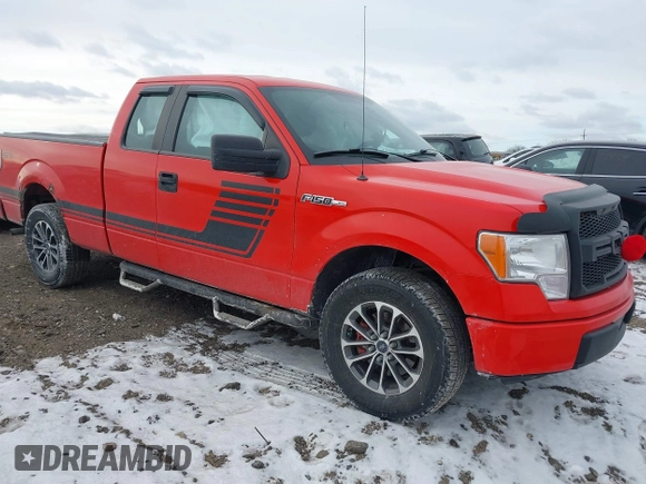 2013 Ford F-150 XL with VIN 1FTEX1CM7DKF48433, listed as a IAAI auction lot 41430785 with 179,579 mi miles. Bid and sale history available at carsss.com. Image 1.
