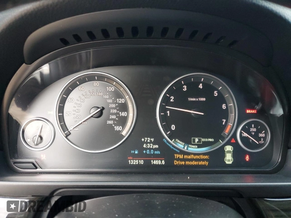 2013 BMW 5 Series 535i with VIN WBAFR7C50DC827773, listed as a Copart auction lot 47591385 with 132,510 mi miles and Salvage Title. Bid and sale history available at DreamBid. Image 9.