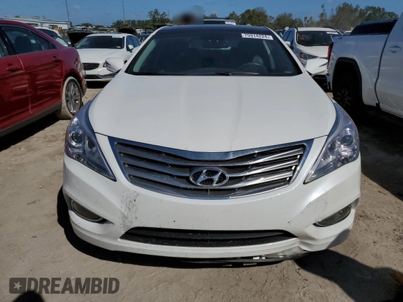 2013 Hyundai Azera with VIN KMHFH4JG3DA215115, listed as a Copart auction lot 75914224 with Not Provided miles and Salvage Title. Bid and sale history available at carsss.com. Image 5.