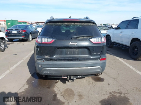 2019 Jeep Cherokee Limited with VIN 1C4PJLDB1KD455802, listed as a IAAI auction lot 40872153 with 82,986 mi miles and . Bid and sale history available at DreamBid. Image 16.
