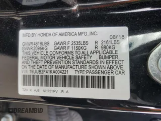 2019 Acura TLX Technology z VIN 19UUB2F41KA004221, wystawiony jako Copart lot #57414385 z przebiegiem 54 828 mil mil oraz Szkoda całkowita • Salvage title. Historia ofert i sprzedaży dostępna na DreamBid. Obrazek 12.