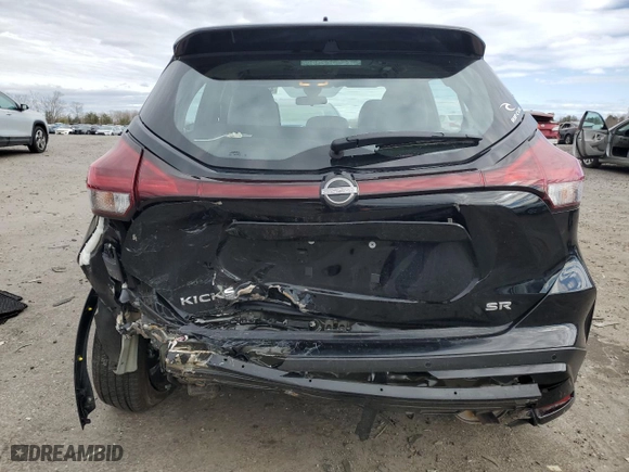 2024 Nissan Kicks SR with VIN 3N1CP5DV7RL542341, listed as a Copart auction lot 47764745 with 1,584 mi miles and Salvage Title. Bid and sale history available at carsss.com. Image 6.