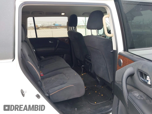 2020 Nissan Armada SV with VIN JN8AY2ND4LX016965, listed as a IAAI auction lot 41426843 with 62,523 mi miles. Bid and sale history available at carsss.com. Image 8.