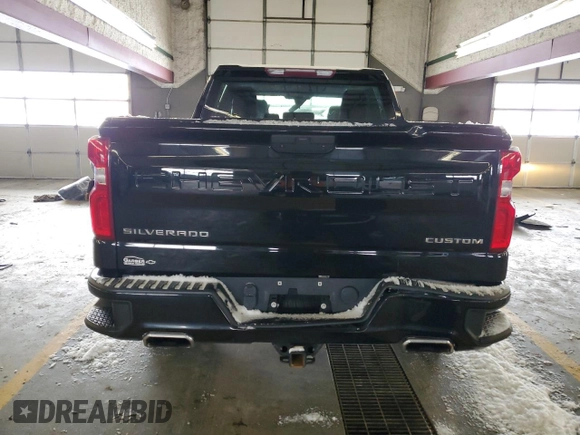 2020 Chevrolet Silverado 1500 Custom Trail Boss with VIN 1GCPYCEFXLZ206321, listed as a Copart auction lot 41848515 with 122,117 mi miles and Salvage Title. Bid and sale history available at DreamBid. Image 6.