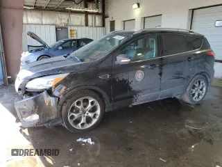 2014 Ford Escape Titanium with VIN 1FMCU0JX2EUD08165, listed as a Copart auction lot 89318205 with 134,721 mi miles and Salvage Title. Bid and sale history available at carsss.com. Image 1.