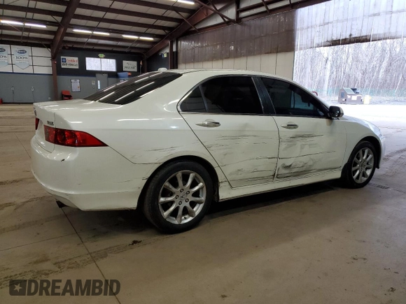2007 Acura TSX Navi with VIN JH4CL96987C016503, listed as a Copart auction lot 50882395 with 255,171 mi miles and Salvage Title. Bid and sale history available at carsss.com. Image 3.