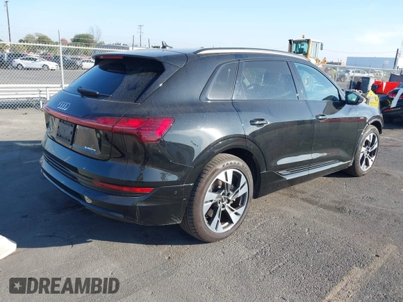 2021 Audi e-tron Premium with VIN WA1AAAGE3MB021535, listed as a IAAI auction lot 41146496 with 53,293 mi miles. Bid and sale history available at carsss.com. Image 4.