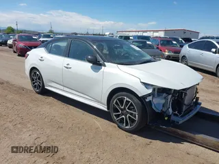 2025 Nissan Sentra SR with VIN 3N1AB8DV4SY264501, listed as a IAAI auction lot 42213269 with 12,093 mi miles and . Bid and sale history available at DreamBid. Image 1.